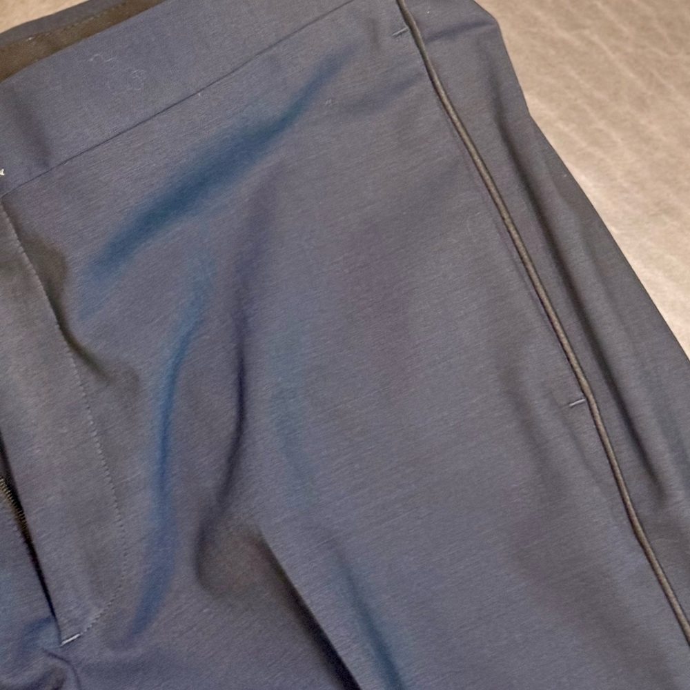 Theory Navy Blue Tuxedo Style Trousers